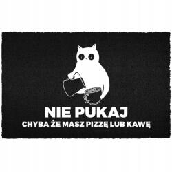 TabPrint Lábtörlő 40X60 Humorral Pizza Vagy Kávé Felirattal? (WYCIERACZKA WEJŚCIOWA PLAN DNIA: PRZETRWAĆ)