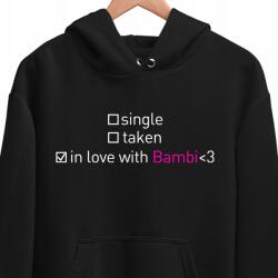 JHK Vicces Pulóver In Love With Bambi Preznet Unisex XL
