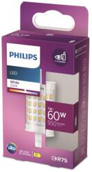 Philips Standard LED izzó 60W - 78 mm, 2 érintkezős foglalat, meleg fehér (3000K)