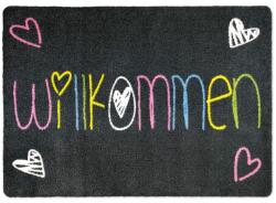 deco-mat Welcome lábtörlő, csúszásmentes, mosható - szürke - 40x60 cm