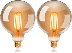 ExtraStar Edison Vintage G125 E27 LED filament izzó 6W, meleg fehér 2200K - 2 db (G125)