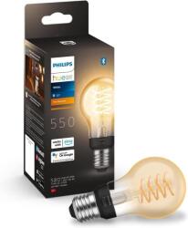 Philips White E27 Filament LED izzó, dimmelhető, melegfehér - 550 lm