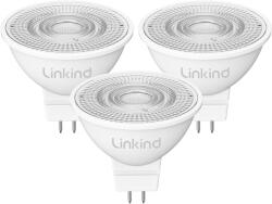 Linkind 12V LED Spotlámpa GU5.3 3, 4W Meleg Fehér MR16 3db
