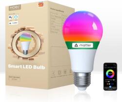 MOES E27 Okos LED Izzó - WiFi Alexa Kompatibilis RGBCW Fényforrás, 16 Millió Szín, Fényerőszabályzás, Zene Szinkronizálás, Apple HomeKit, Go
