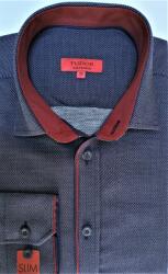 Tudor Férfi Ing Sötétkék Hosszú Ujju méret 39 Slim 176/182 cm magasságra