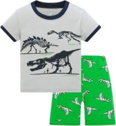 HIKIDS Dinoszauruszos Nyári Pizsama Szett Gyerekeknek, 110-es Méret