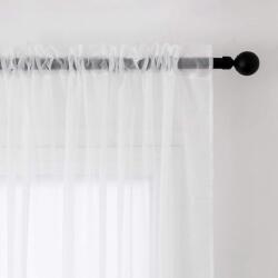 MIULEE Fehér Voile Függöny Szett - 2 db Áttetsző Fényáteresztő Függöny Nappali és Hálószoba Dekorációhoz, 175x140 cm, Csipkés Kialakítás, Mo