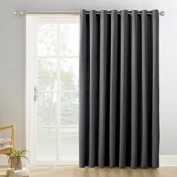 Sun Zero Easton Sötétítő Teraszajtó Függöny 100x84cm Szénszürke - H254 x B213.4 cm (1er Pack), Charcoal