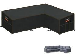 Heimuni L alakú kerti sarokkanapé huzat vízálló, UV-álló - 286x222x90x80/65 cm