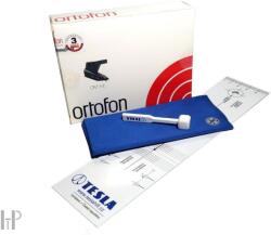 Ortofon OM 5E + Tesla Analog Set - Set cu prenoske, perie, șablon de reglare și cărțuțe