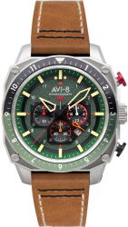 AVI-8 Ceas AVI-8 AVI-8 AV-4100-01 Mens Watch Hawker Hunter Dual Time Chronograph 43mm 5ATM (AV-4100-01) Ceas