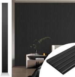 Art3d akusztikus bordás falpanel fa hatású, fekete - 272x20, 3 cm, 4 db