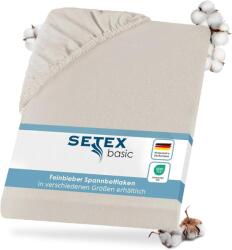 Setex flanell gumis lepedő, 100% pamut - natúr - 90x200 cm