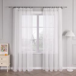 HongYa voile függöny fodros szalaggal, fehér - 245x145 cm