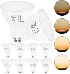 WTL GU10 LED izzó 7W 2700K dimmelhető meleg fehér - 10 db