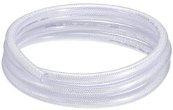 sourcing map PVC tömlő szövetbetétes, átlátszó, 9x15 mm, 3 m tekercs
