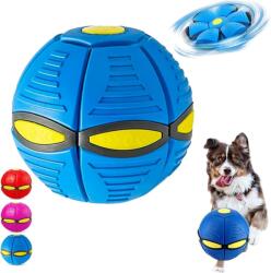 MagiSel Interaktív Kutyajáték Repülő Korong - Kék Frisbee Labda Minden Kutyafajtának, Hordozható Játékeszköz Háziállatoknak, 180g