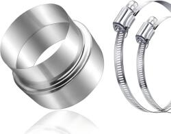ShnminEU Spirálfalcolt kémény csökkentő adapter - rozsdamentes acél - 120-ról 100 mm-re