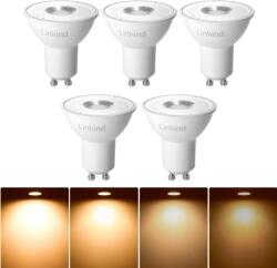 Linkind GU10 7W LED izzó meleg fehér fényforrás