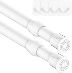 GDEVKHN teleszkópos feszítőrúd függönyhöz, 2 db - fehér - 18-27 cm