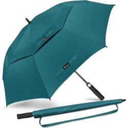 NINEMAX Teal nagy viharálló automata nyílású golf ernyő dupla tető szellőzővel L XL XXL méretben férfiaknak nőknek