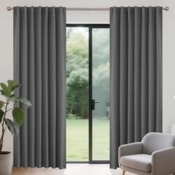 Joydeco sötétítő termofüggöny 2 db, rejtett gyűrűs - szürke - 140×260 cm
