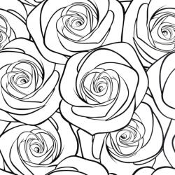 ReWallpaper öntapadós tapéta virágmintás fekete-fehér - 44, 5 cm x 7 m