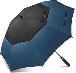 NINEMAX golf esernyő XXL automatikus, dupla baldachin - fekete/sötétkék - 68