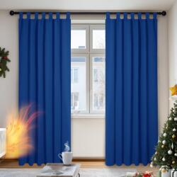 Deconovo Tab Top sötétítő függöny, 2 db - royal blue - 210x140 cm