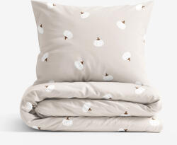 Goldea lenjerie de pat 100% bumbac - dovleci pe fond crem 150 x 200 și 50 x 60 cm Lenjerie de pat