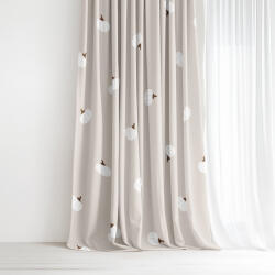Goldea draperie 100% bumbac - dovleci pe fond crem 200x150 cm