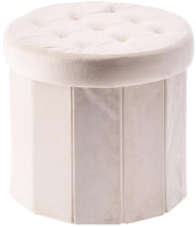 AdTrend Taburet catifea ivoire 38 x 36 cm (102119Ddeco)