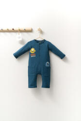 BabyJem Salopeta cu buzunare pentru bebelusi monster, tongs baby (marime: 3-6 luni, culoare: bleumarin)