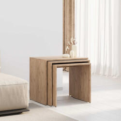 Adore Set 3 Masute Cafea Zigon Adore, 55x47x40 cm (SHP-103-FF-1) Masa de cafea