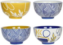  Set 4 boluri Gallery galben/albastru 11, 5/6, 5 cm (76444) Castron