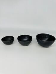  Set 3 boluri negre Antique (90233ABC/BA) Castron