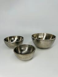  Set 3 boluri argintii Antique (90233ABC/R) Castron