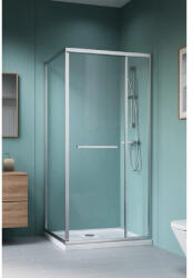 Radaway Cabina dus patrata cu usa glisanta Radaway Alienta SD II 90x80 cm, profil crom (10192980-01-01)