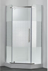 Belform Cabina dus pentagonala cu usa batanta Belform Maze 80x80 cm (27CB2832_GMZ (DR))