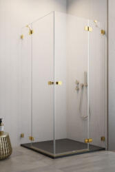 Radaway Cabina dus patrata cu usi batante Radaway Essenza Pro Gold KDD 100x100 cm (10096100-09-01l/10096100-09-01r)