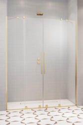 Radaway Usi dus glisante Radaway Furo Gold DWD 140xH200 cm, montaj in nisa, profil auriu (10108388-09-01/10111342-01-01)