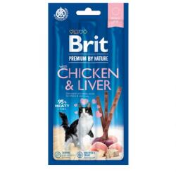 Brit Premium by Nature, Recompense pentru pisici, cu pui si ficat, 15g - club4labute