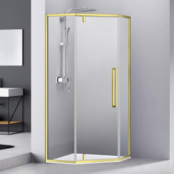 Belform Cabina dus pentagonala cu usa batanta Belform Fortuna 90x90 cm (27CB2935_GCL)
