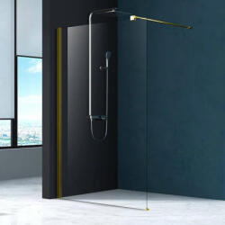Fluminia Perete sticla dus Walk In Fluminia Foxy 100xH200 cm, profil auriu (W01SC01BG-100-V1)