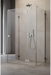 Radaway Cabina dus dreptunghiulara cu usa batanta si 2 pereti Radaway Essenza Pro KDJ+S 100x120x100 cm, profil crom (10097312-01-01R/10098100-01-01/10098100-01-01)