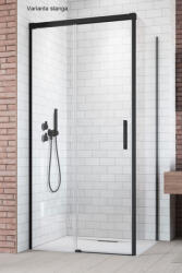 Radaway Cabina dus dreptunghiulara cu usa glisanta Radaway Idea Black KDJ 140x100 cm (387044-54-01R/387052-54-01L)