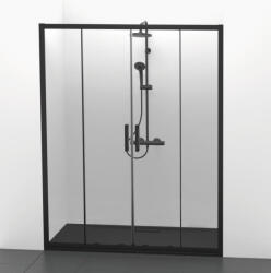 Ideal Standard Usi dus glisante Ideal Standard Connect 2 160xH195.5 cm, montaj in nisa, profil negru (K9282V3)