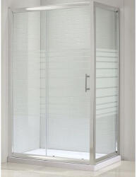 Belform Cabina dus dreptunghiulara cu usa glisanta Belform Grid 120x80 cm (27CB1802_GGR)
