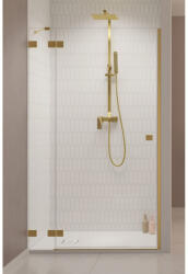 Radaway Usa dus batanta Radaway Essenza Pro Brushed Gold DWJ 110xH200 cm, montaj in nisa, profil auriu periat (10099110-99-01R)