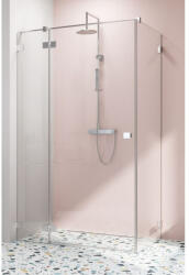 Radaway Cabina dus dreptunghiulara cu usa batanta si perete fix Radaway Essenza Pro KDJ 100x75 cm (10097100-01-01R/10098075-01-01)